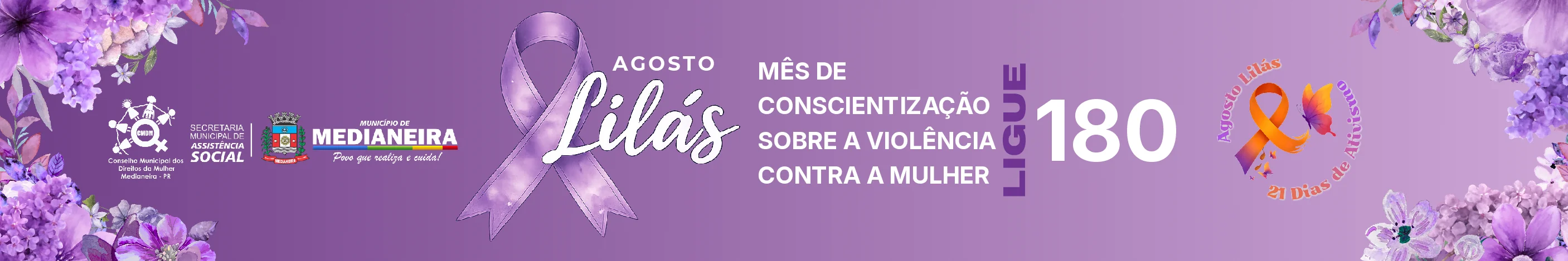 Banner Agosto Lilás